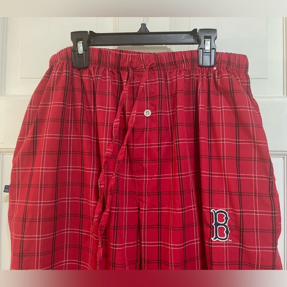 Men’s Boston Red Sox lounge plaid pajama pants size Large